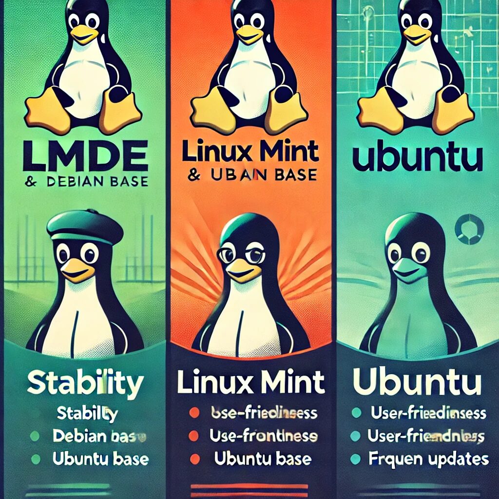 LMDE, Linux Mint, and Ubuntu